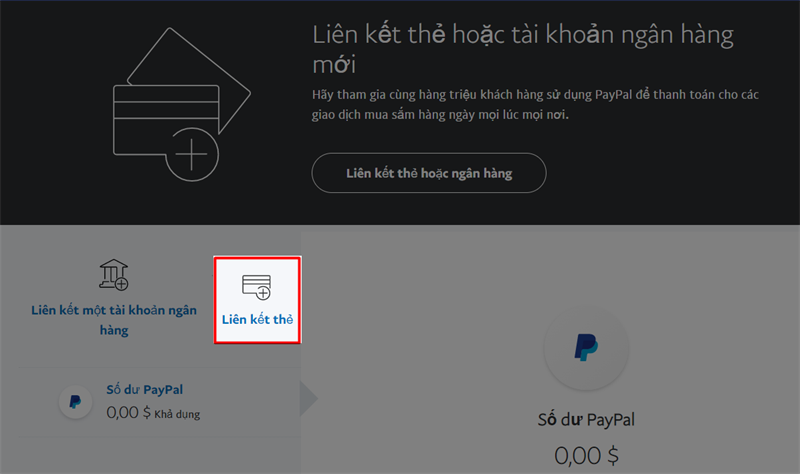 liên kết Paypal với tài khoản ngân hàng Vietinbank