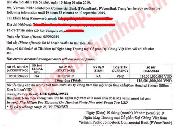 5 Mẫu giấy xác nhận tài khoản của các ngân hàng hiện nay mới 2023