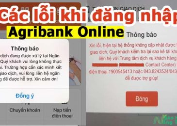 App Agribank e-mobile banking bị lỗi không nhận/chuyển được tiền