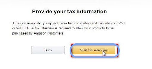 Khai báo thuế tài khoản Amazon
