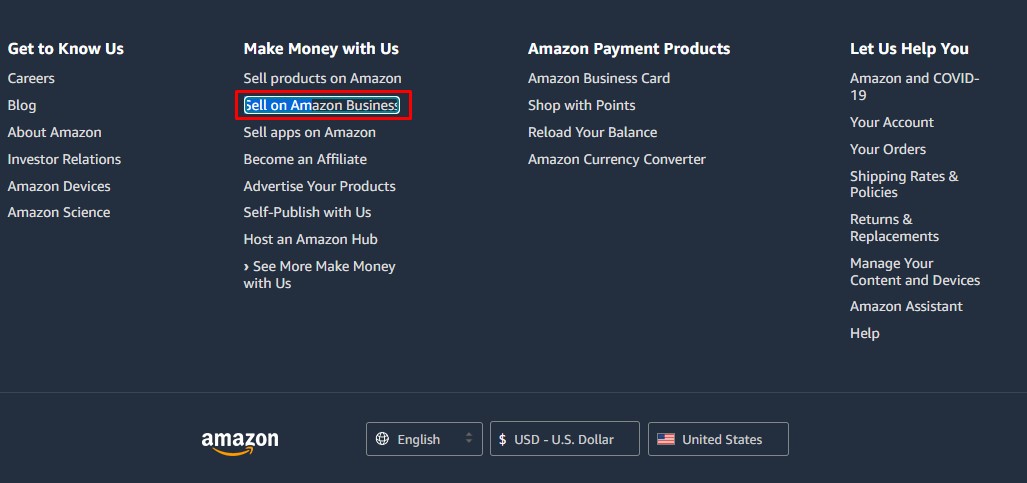 tạo tài khoản Amazon cho người bán