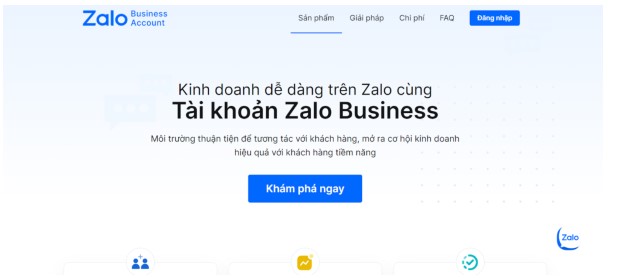 Cách đăng ký tài khoản Business Zalo