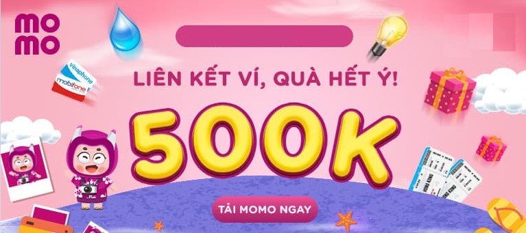 Liên kết tài khoản ngân hàng với Momo nhận 500k 