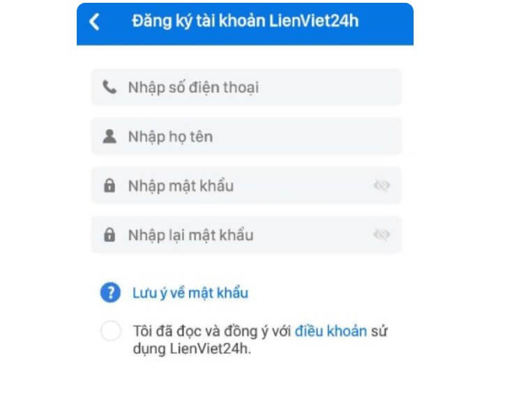 mở tài khoản Liên Việt Post Bank Online