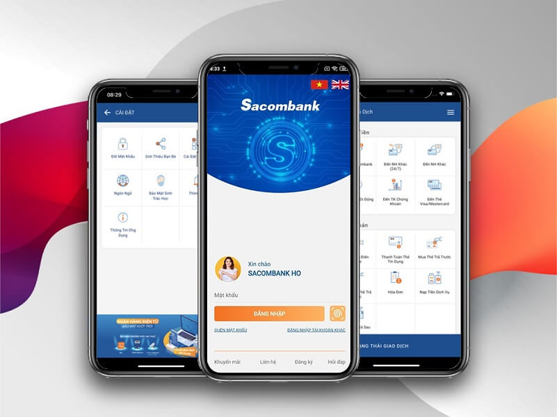 App mở tài khoản ngân hàng online miễn phí - Sacombank
