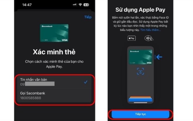 Cách add thẻ vào Apple Wallet