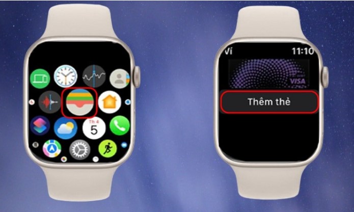 Cách add thẻ vào Apple Wallet trên Apple Watch