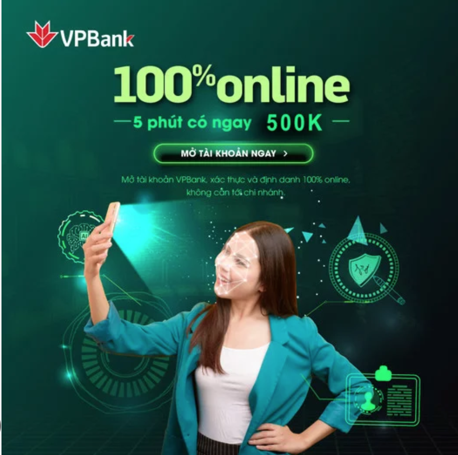 Mở tài khoản VPBank nhận 500k có thật không