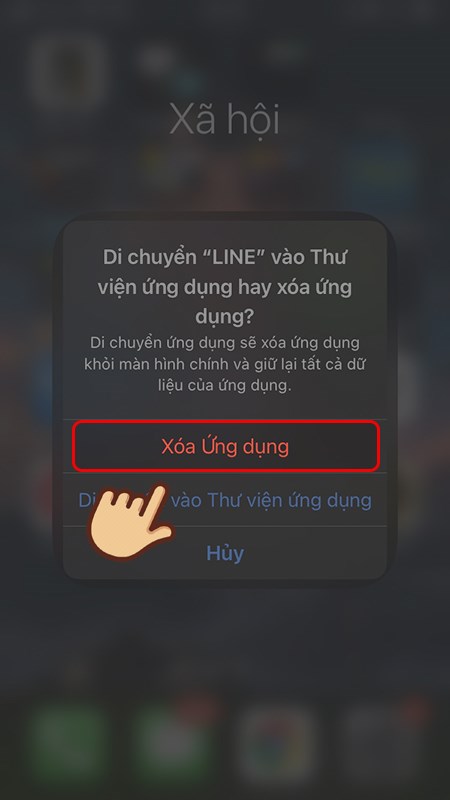 Cách đăng xuất tài khoản LINE trên điện thoại iPhone 2