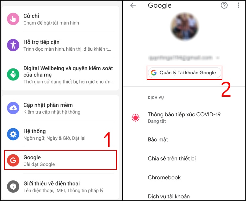 Cách xóa tài khoản Gmail